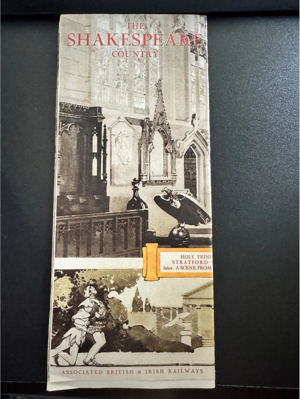Vintage Associated British & Irish Railways Travel Brochure For Shakespeare Co